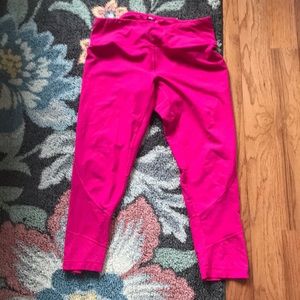 Hot pink yoga pants
